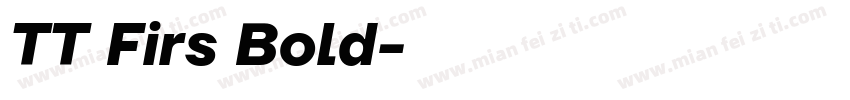 TT Firs Bold字体转换